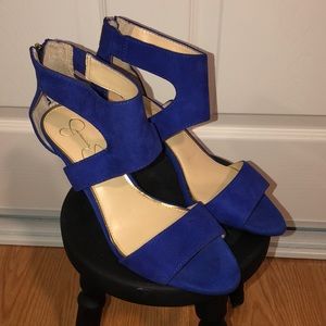 Royal Blue Suede Jessica Simpson Heels